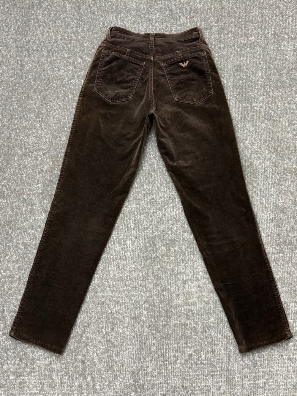 Armani Jeans Women's Size 27 Brown Velour Pants